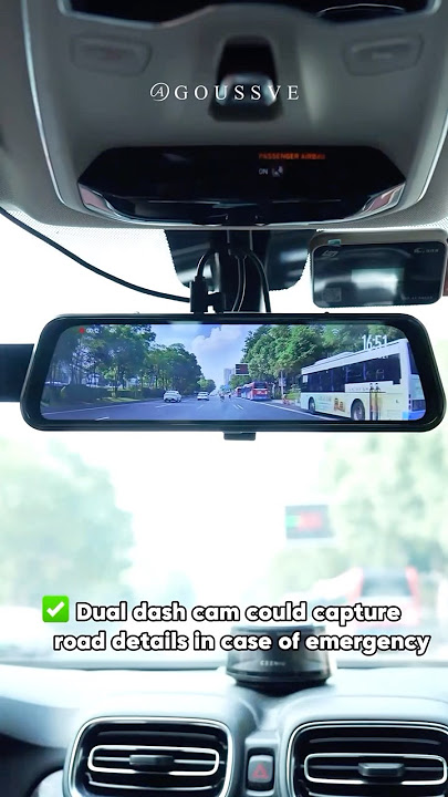 Rear View Mirror Full Touch Screen Mirror Dual Camera Dash Cam.#temu app and search【dpq4433)