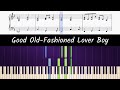 How to play piano part of Good Old-Fashioned Lover Boy by Queen