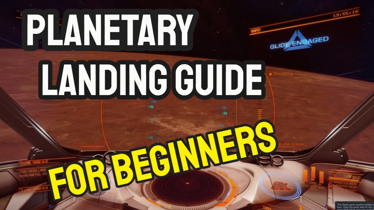 Elite Dangerous Planetary Landing Guide For Beginners - Part 1 - YouTube