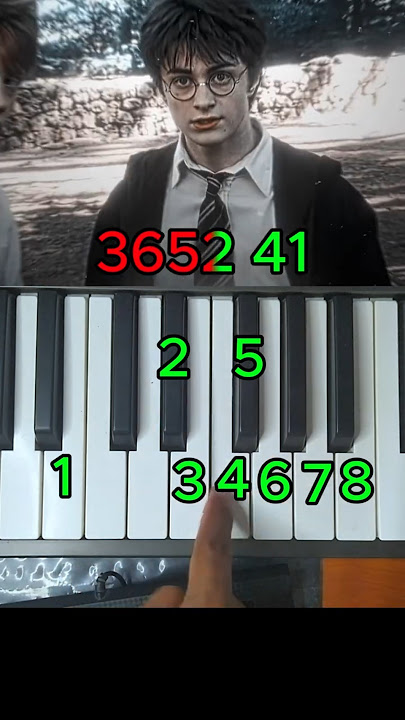 Harry Potter (Hedwig's Theme) Easy Piano Tutorial 🎹✨ #piano #harrypotter #howtoplay