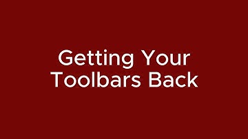How to Find Toolbars in InDesign