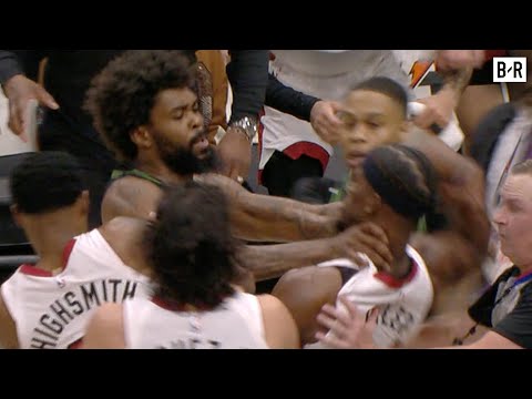 Heat & Pelicans Scuffle Breaks Out After Jimmy Butler & Naji Marshall Get Into It