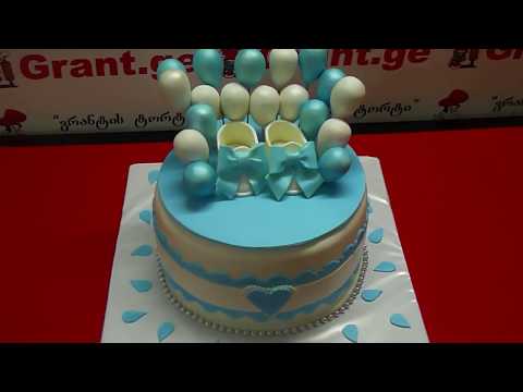 ახალშობილი ბავშვი,  ჩვილის ტორტი. შეკვეთა: 593 756 700, \"გრანტის ტორტები\". კოდი საიტზე: 20177
