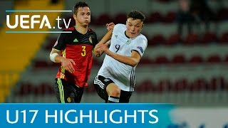 See how Germany narrowly beat Belgium to qualify for the semi-final...
