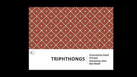 Triphthongs In English