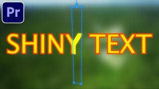 How to Create a Shiny Intro Text Animation in Adobe Premiere Pro