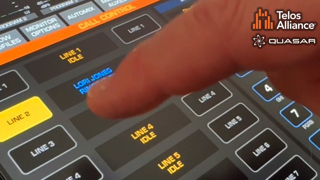 Spotlight on Quasar: Part 7: Telos VX Phone Control - YouTube