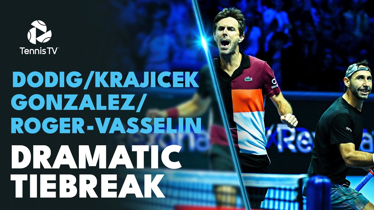 DRAMATIC Gonzalez/Roger-Vasselin vs Dodig/Krajicek Tiebreak! | Nitto ATP Finals 2023 Highlights