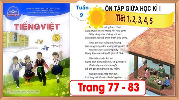 Tiếng Việt lớp 5 chân trời sáng tạo tuần 9 - Ôn tập giữa học kì 1 tiết 1 đến tiết 5