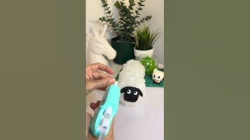 DIY ✨CUTE FLUFFY SHEEP 🐑✨ #diy #craft #crafts #craftideas #shorts #shortvideo #short