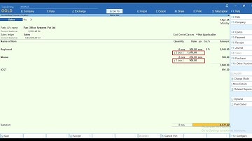 Tally Add On : Show Alternate Qty. Wise Stock Item Rate in Voucher Entry in TallyPrime software.