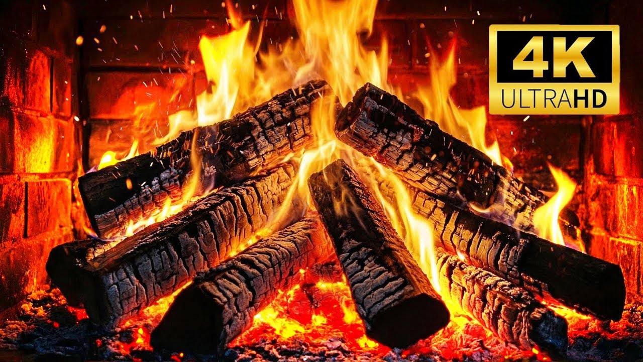 🔥 6-часовое видео с уютным камином в формате 4K – реалистичные звуки потрескивания огня для сна