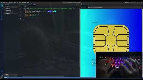 ASMR Programming  - Credit Card Using HTML,CSS  - No Talking