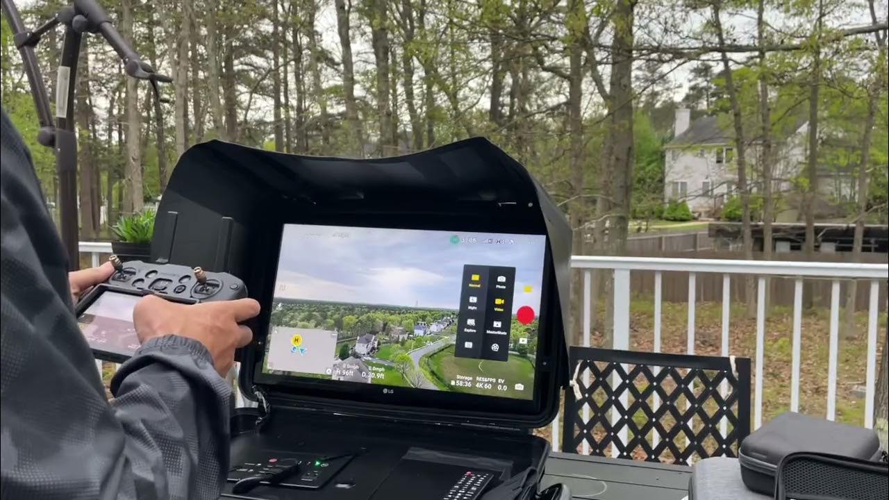 DJI RC Pro connected wirelessly to Portable Video Case djirc dji mavic3 YouTube