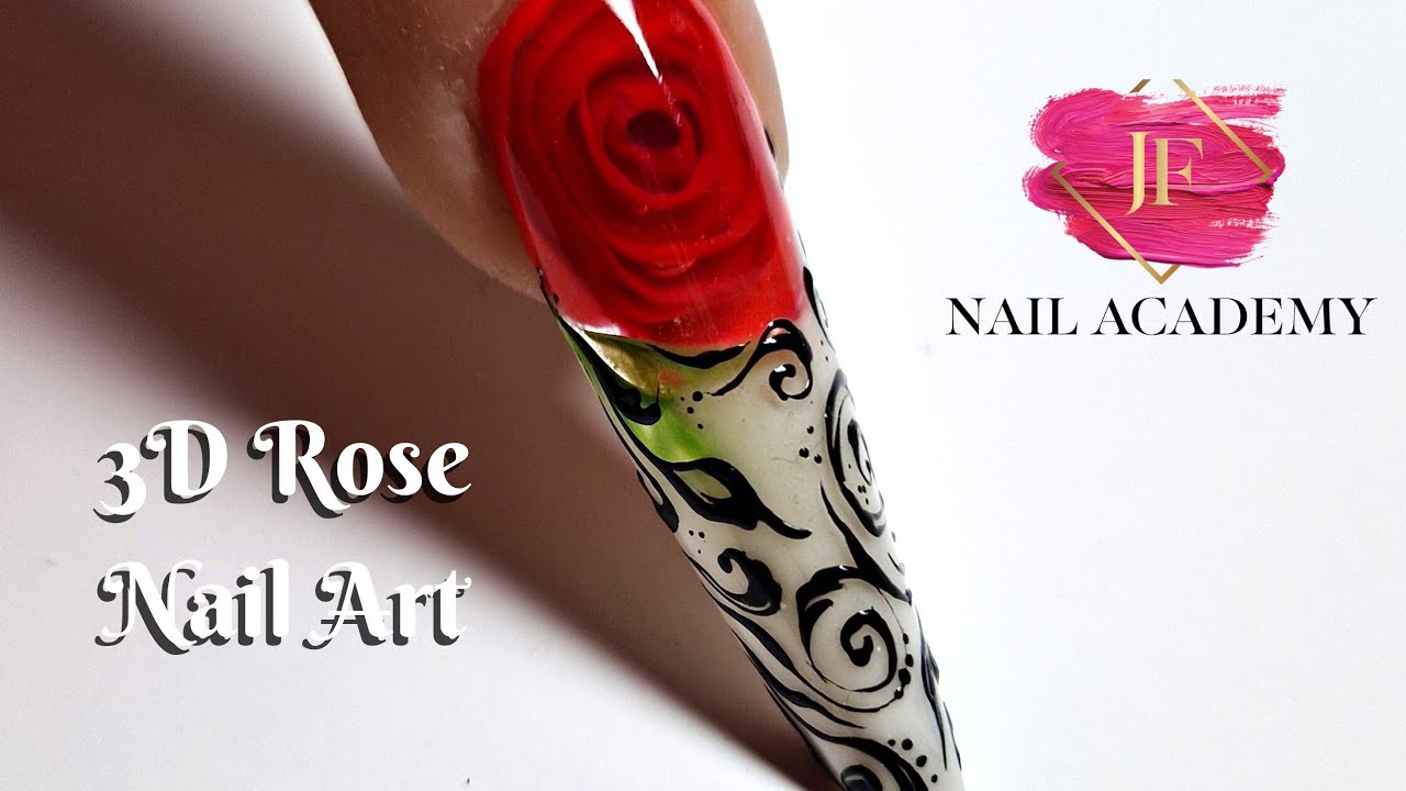 1 pcs 3D Rose Nail Art Stickers Butterfly Flower Leopard Retro Nail  Adhesive Decals Slider Manicure | Wish