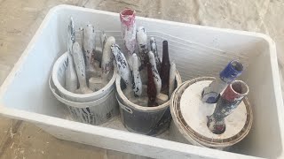 How to store paint brushes