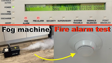 Setting Off Fire Alarm System With Fog Machine - Testing Smoke Detection
