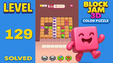 Block Jam 3D: Color Puzzle – Level 129