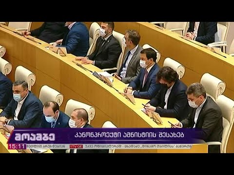 „ამნისტიის შესახებ“ კანონპროექტი