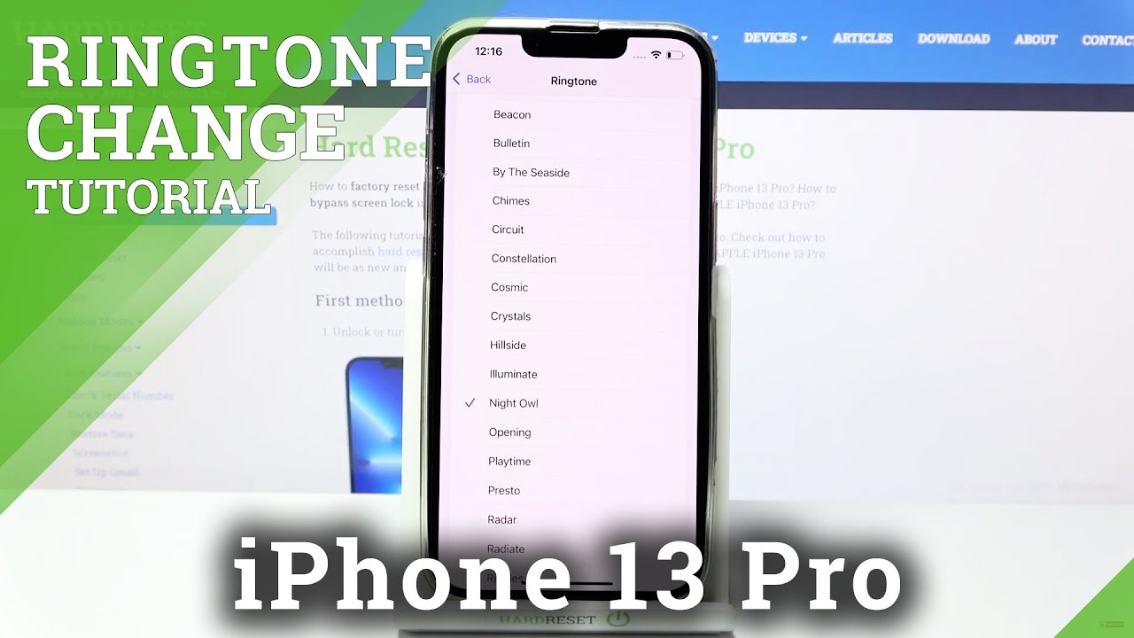 how to set ringtone on iphone 13 pro