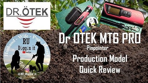 Dr Otek MT6 Pro Quick Review - Production Model - Pinpointer - #metaldetecting #drotek #history