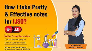 How I take pretty & effective notes for IJSO? – by Bela Ma’am