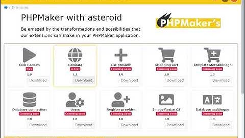 CasperBR Geodata extension for Phpmaker