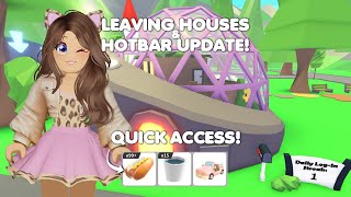 QUICK ACCESS BAR & DELETED HOUSES in Adopt me!