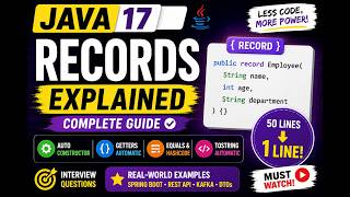 Java 17 Records Explained | Complete Guide with Real-Time Examples & Interview Questions