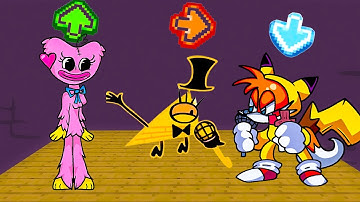 FNF Character Test | Gameplay VS Playground | Kissy missy | Tails halloween | Bill cipher