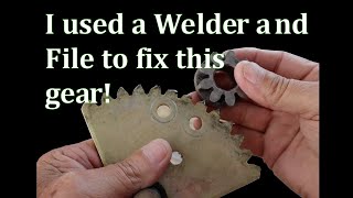 Gear Repair with Welder and File. by NINE POINT FIVE PROJECTS 262 views 8 months ago 5 minutes, 53 seconds