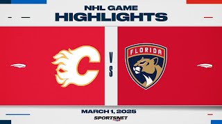 NHL Highlights | Flames vs. Panthers - March 1, 2025