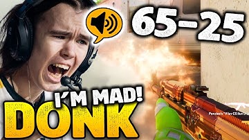 65 KILLS DONK IS MAD in this NA FACEIT match CS2