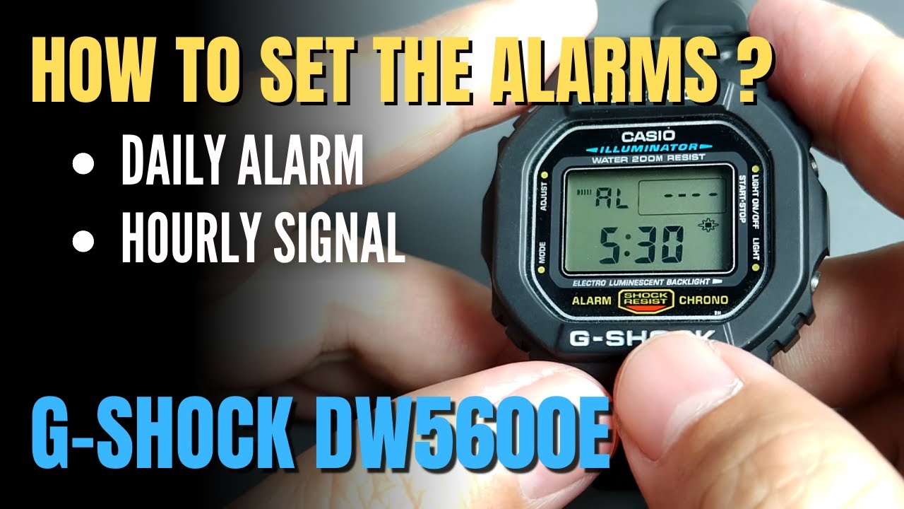 G-Shock 5600 how to shut on and off hourly signal 