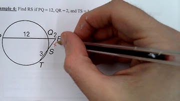 Geometry Honors - Unit 8 Lesson 7 - Special Segments in a Circle