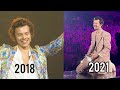 harry styles doing baby&#39;s gender reveal on stage 2018 / 2021