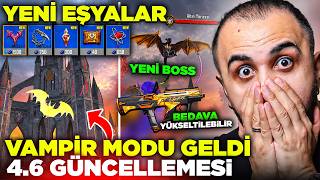 YENİ VAMPİR MODU GELDİ! YENİ BOSS VE EŞYALAR, YARASA OLUP IŞINLANMA 😱 4.6 GÜNCELLEMESİ - PUBG Mobile