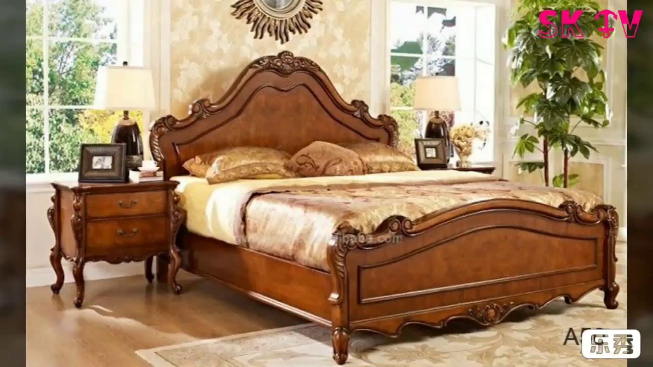 Latest Simple and Gorgeous Wooden Double Size Bed Design - YouTube