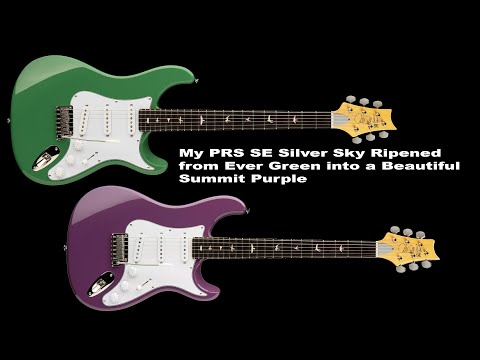 My PRS SE Silver Sky Ripened from Ever Green into a Beautiful