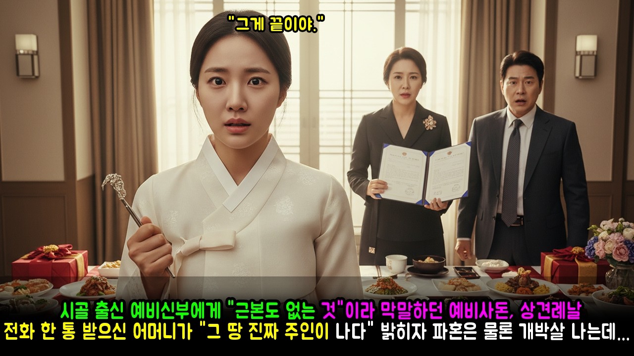 시골 출신 예비신부에게 