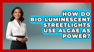 How Do Bio-luminescent Streetlights Use Algae As Power? - Social Issues For Everyone