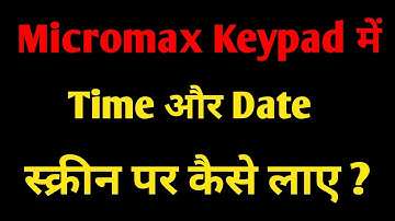 Micromax  mobile me time and date screen par kaise show kare | Screen par time and date kaise laye