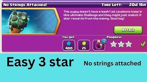 Easiest way to 3 star | no strings attached! challenge | clash of clans | #clashofclans #coc #gaming