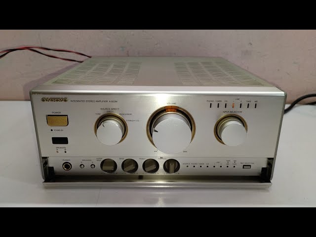 Onkyo A-922M Integrated Stereo Amplifier - YouTube