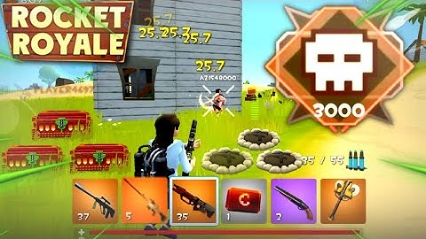 Rocket Royale - Destroying DEFAULTS in BOT Lobbies....