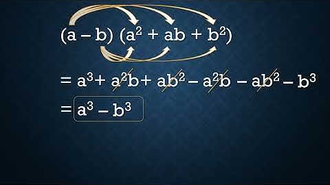 Product of a binomial and a trinomial Special Case