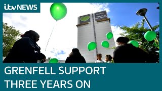 Grenfell survivors and supporters unite online to mark fire anniversary | ITV News