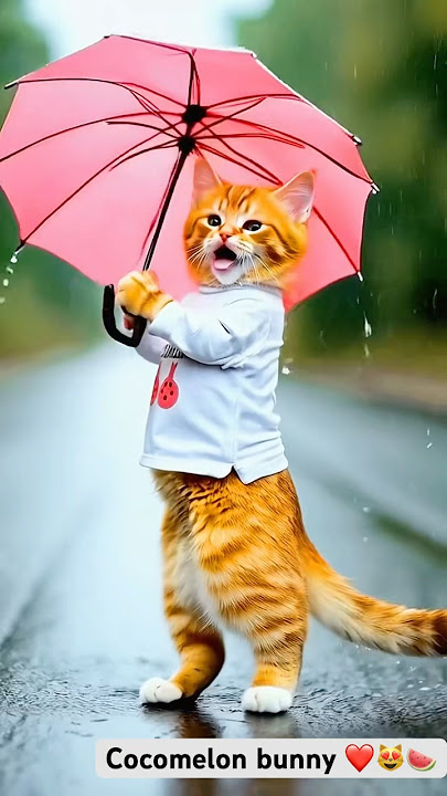 💃☔️Dudi dudi dum dum 😻#shorts #shortsfeed #dudidudidam #viralcat