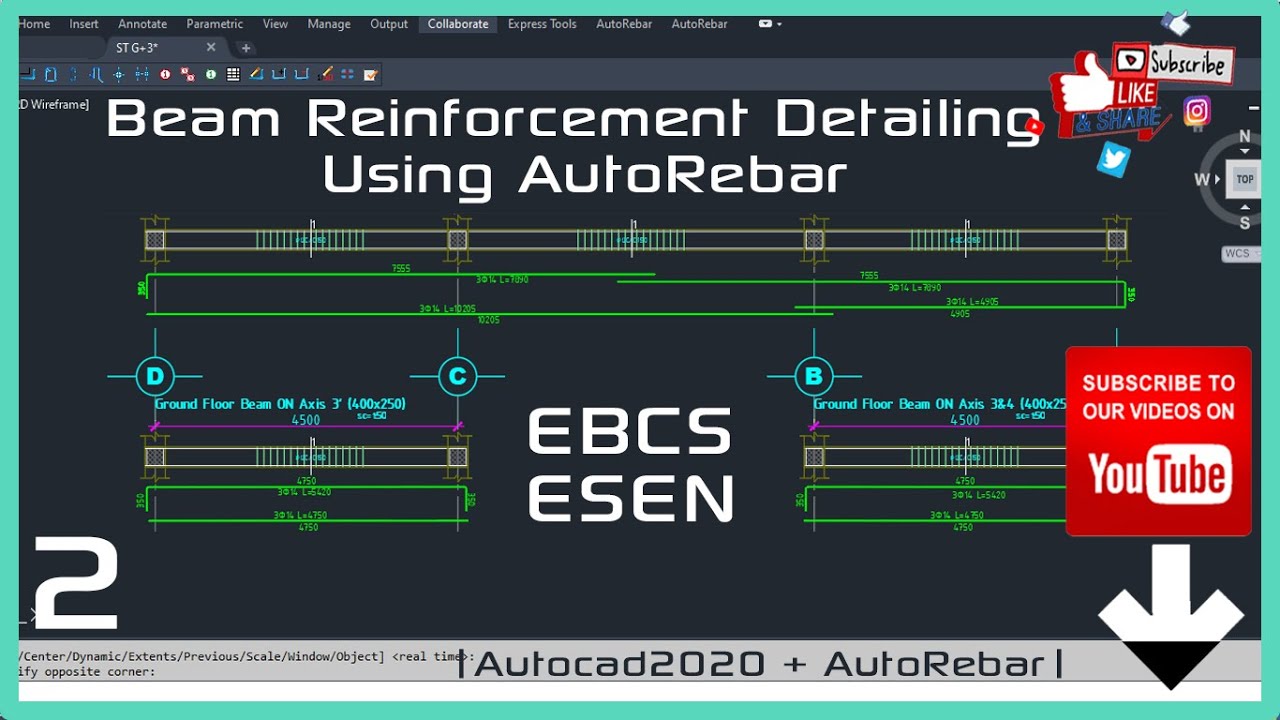 Beam Reinforcement Detailing Using Autorebar 2 | EtazDc