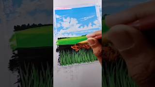 Landscape Painting With Poster Colour